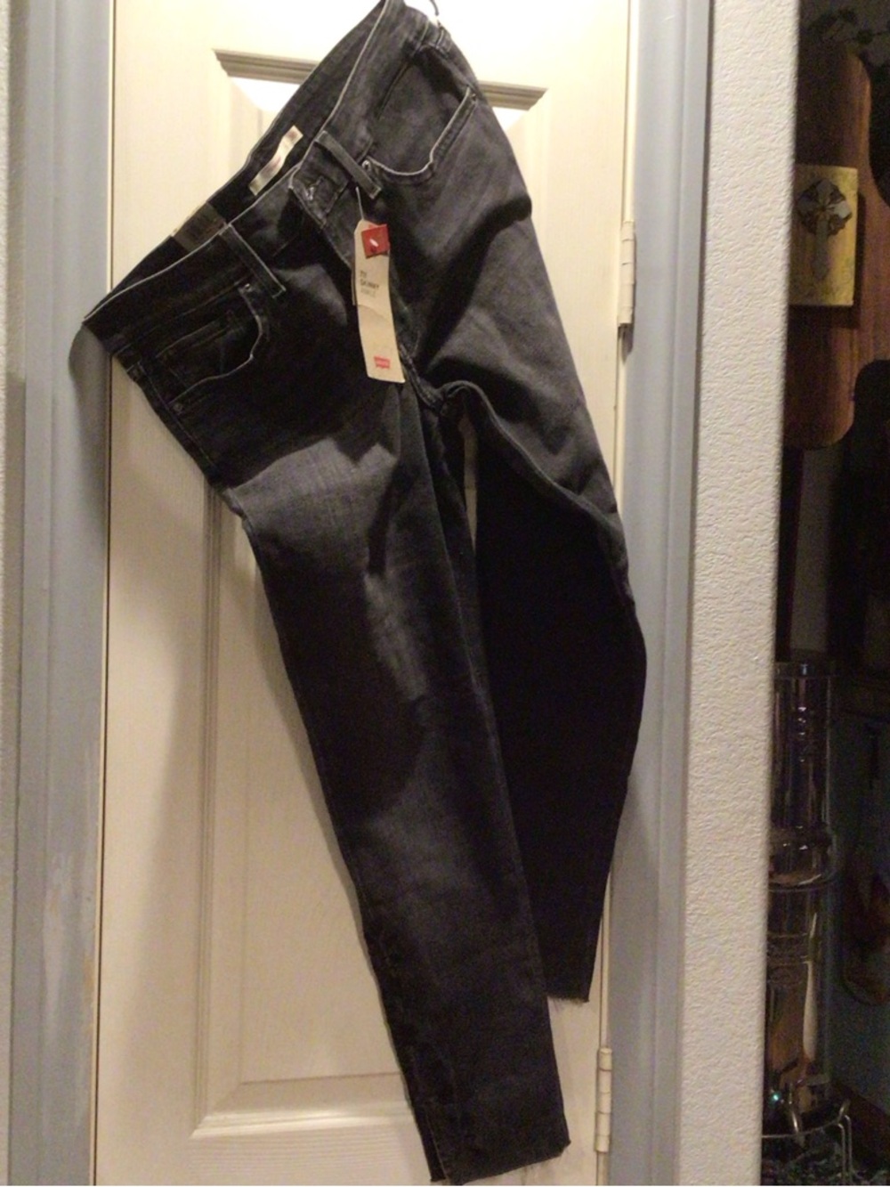 Levi's Men's Slim Jeans in Washed Black